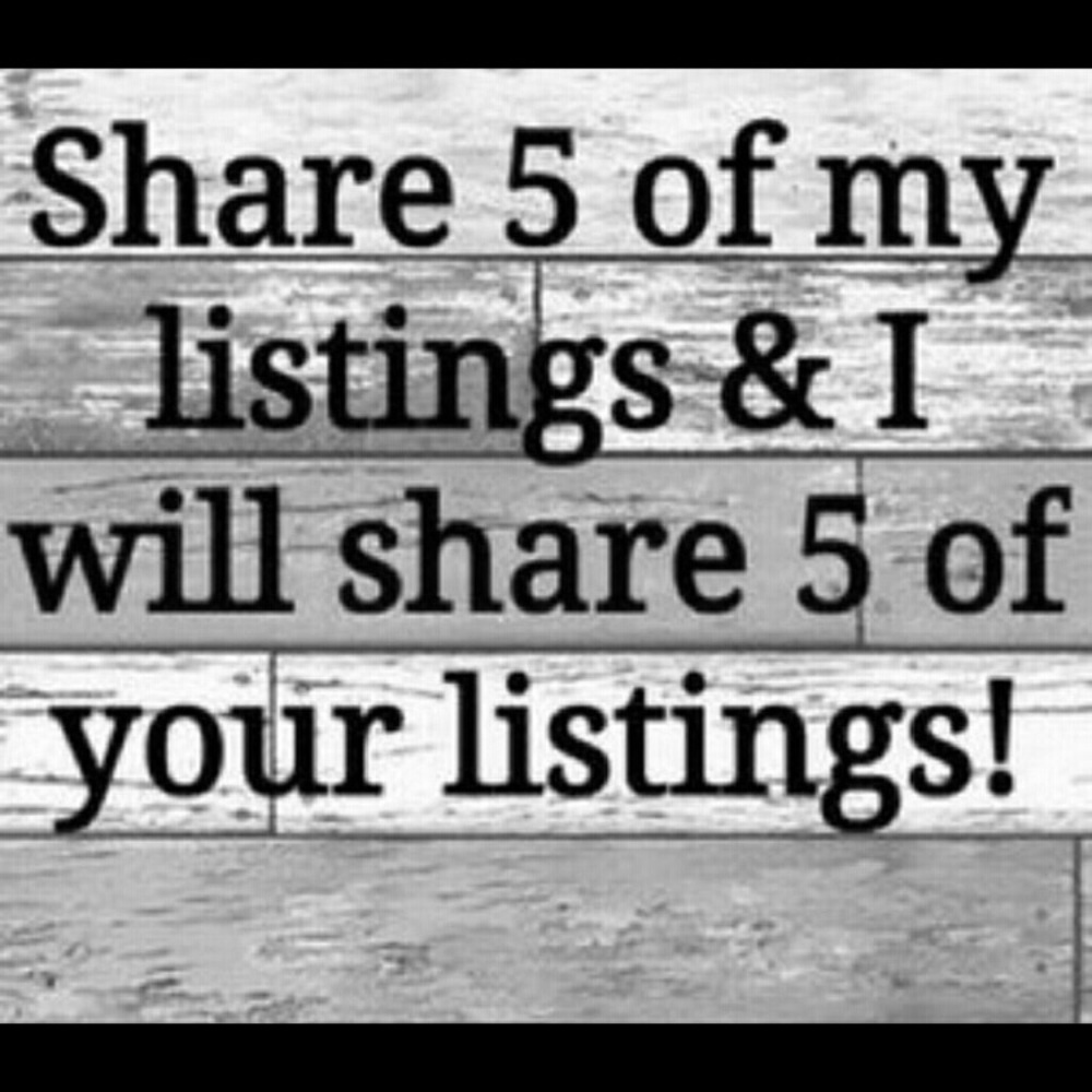 Share 5 of mine and I will share 5 of yours.